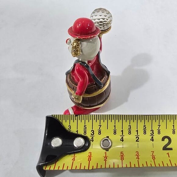 Vintage 1970s–1980s Spoontiques KM440 Pewter Clown in Barrel with Crystal Ball - Picture 12 of 15